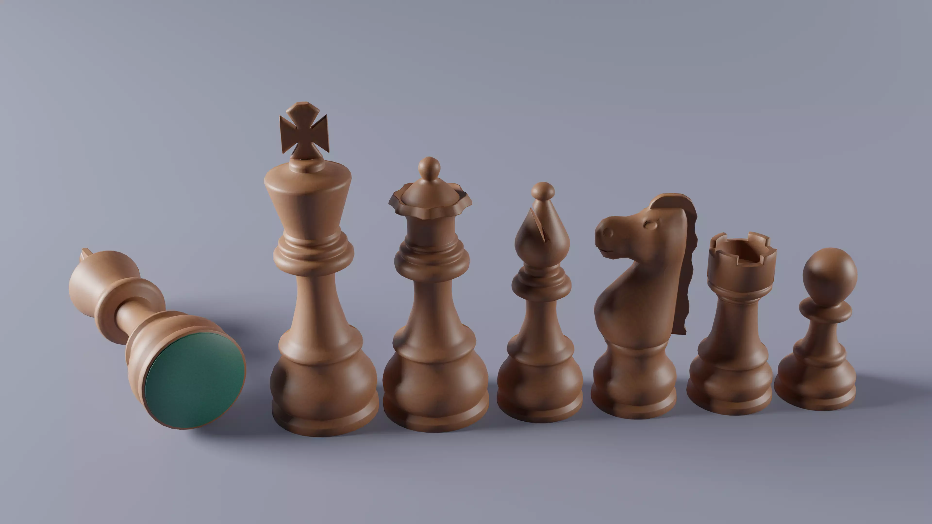 Chess Pieces 3D model_0
