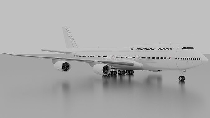Boeing 747-8i Intercontinental  3D model