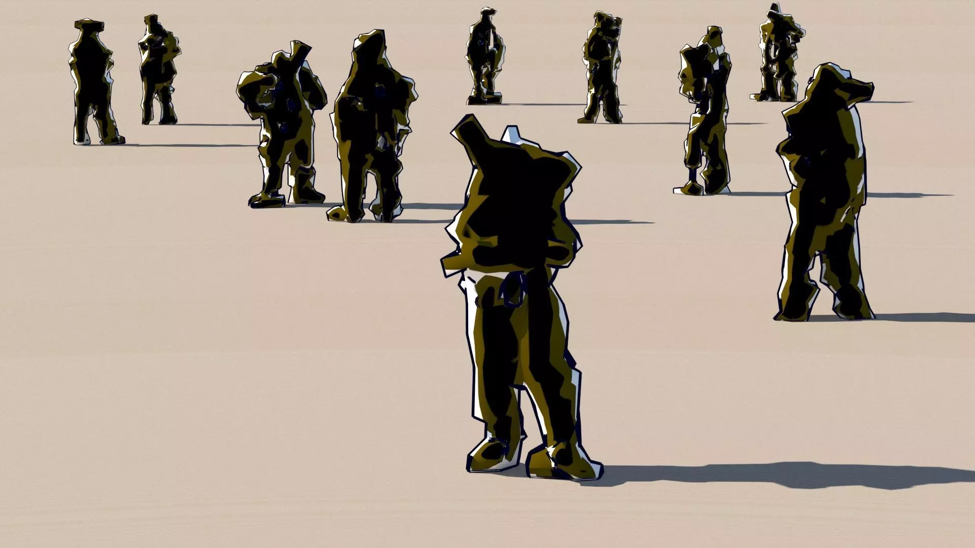 MUTANT CROWD - PACK 6 3D model