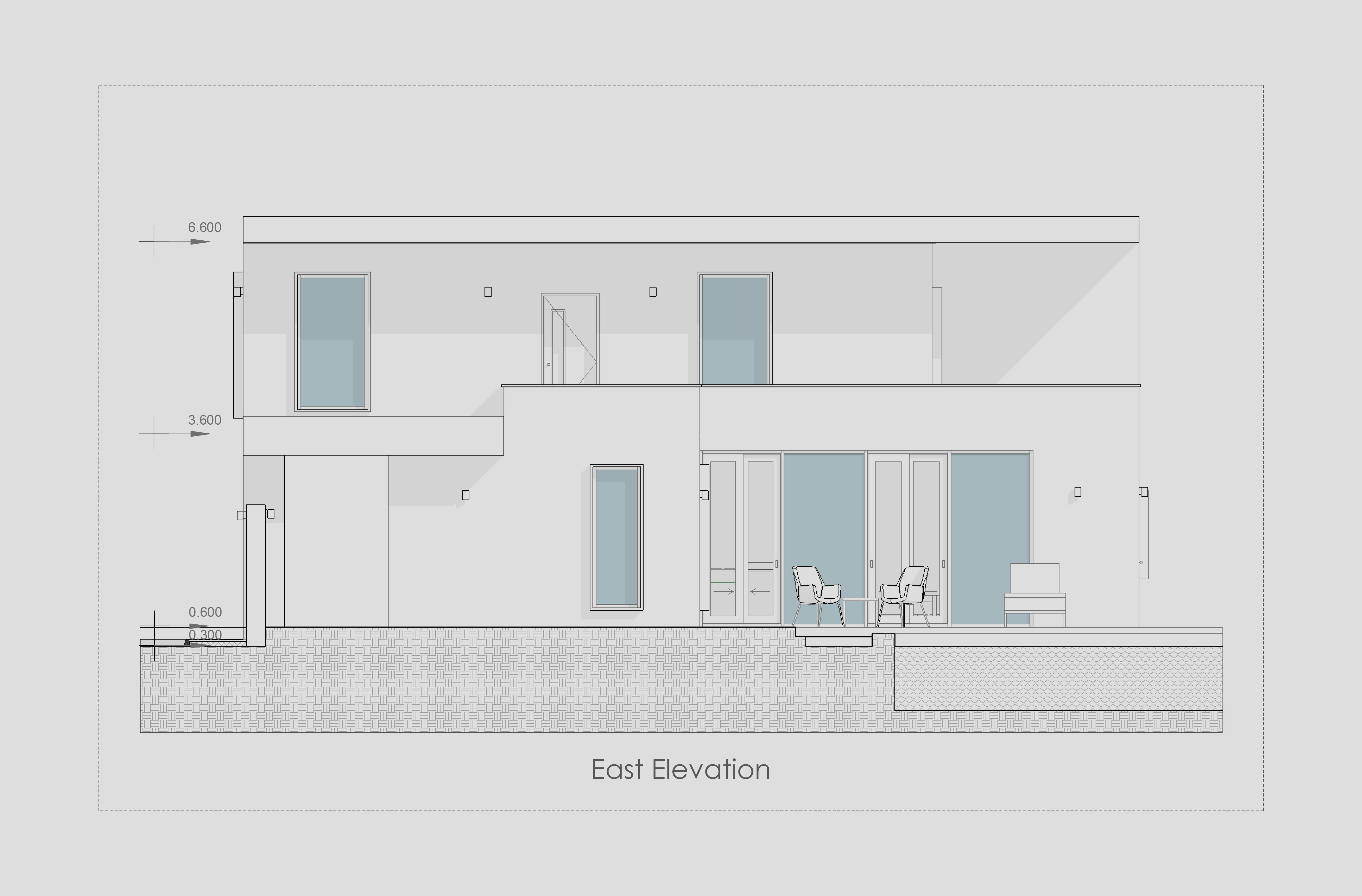 Modern villa 2 Low-poly 3D model_16