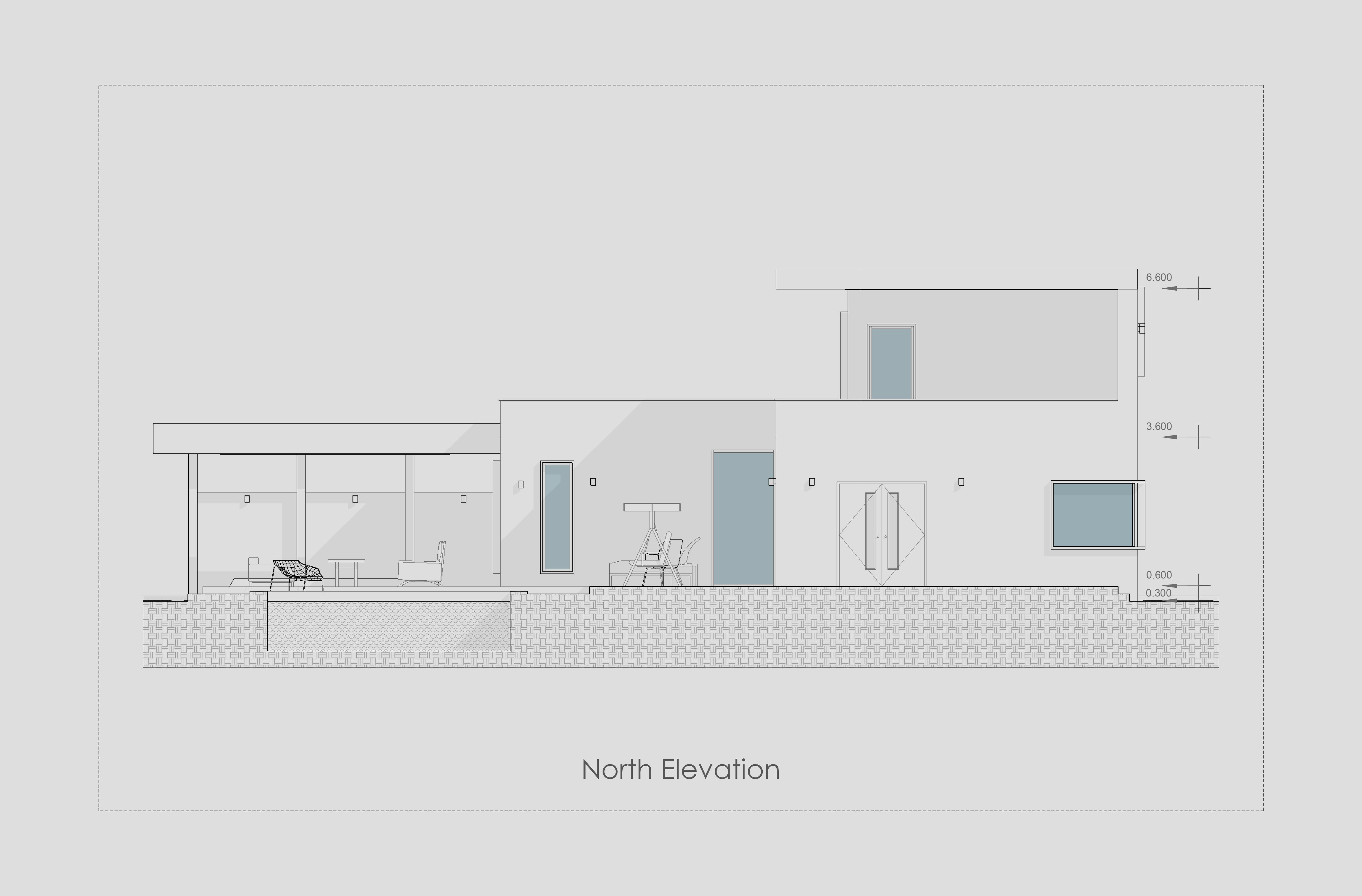 Modern villa 2 Low-poly 3D model_15