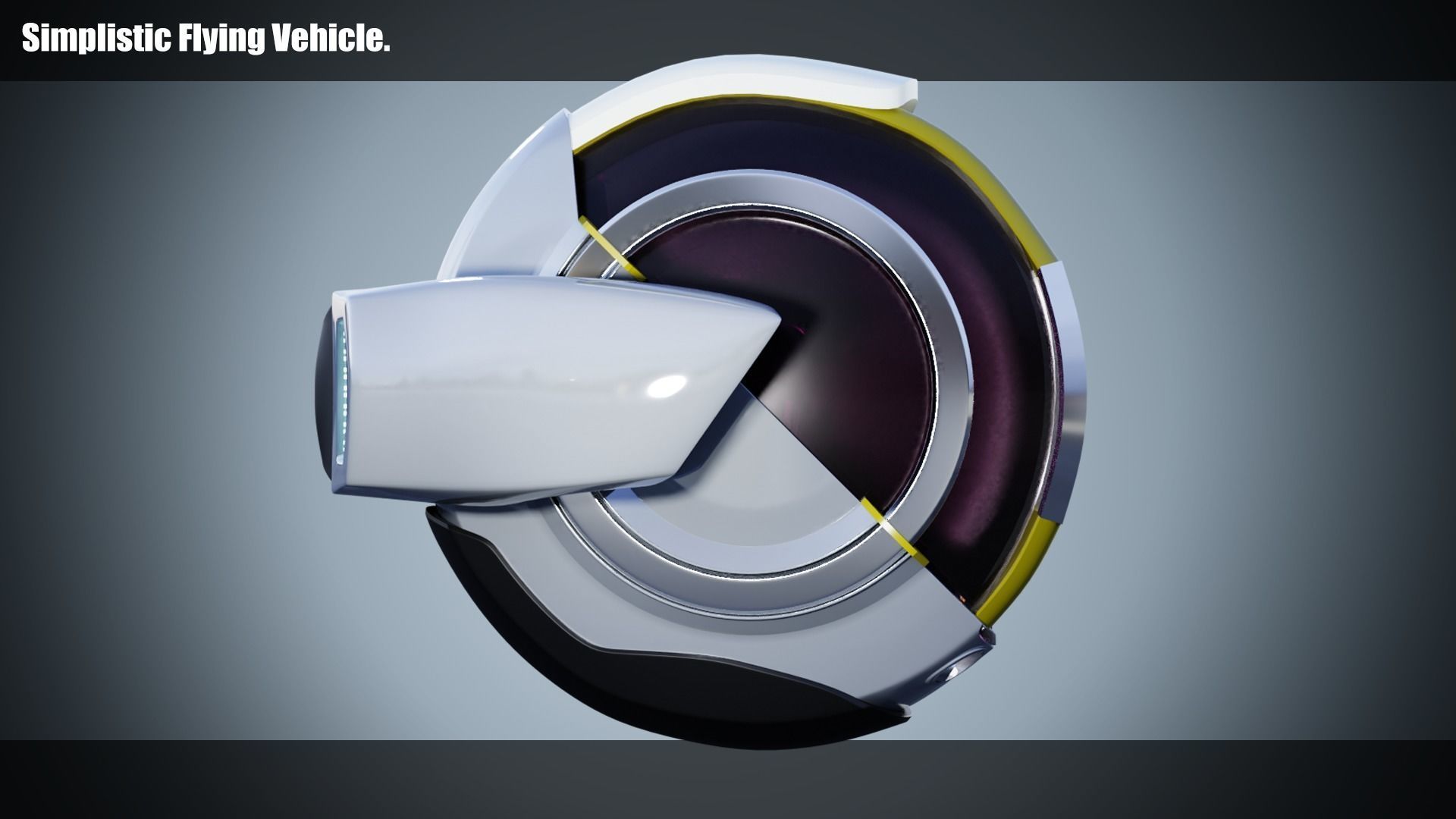 Futuristic Roads Plus Flying Cars 3D Model Collection_33