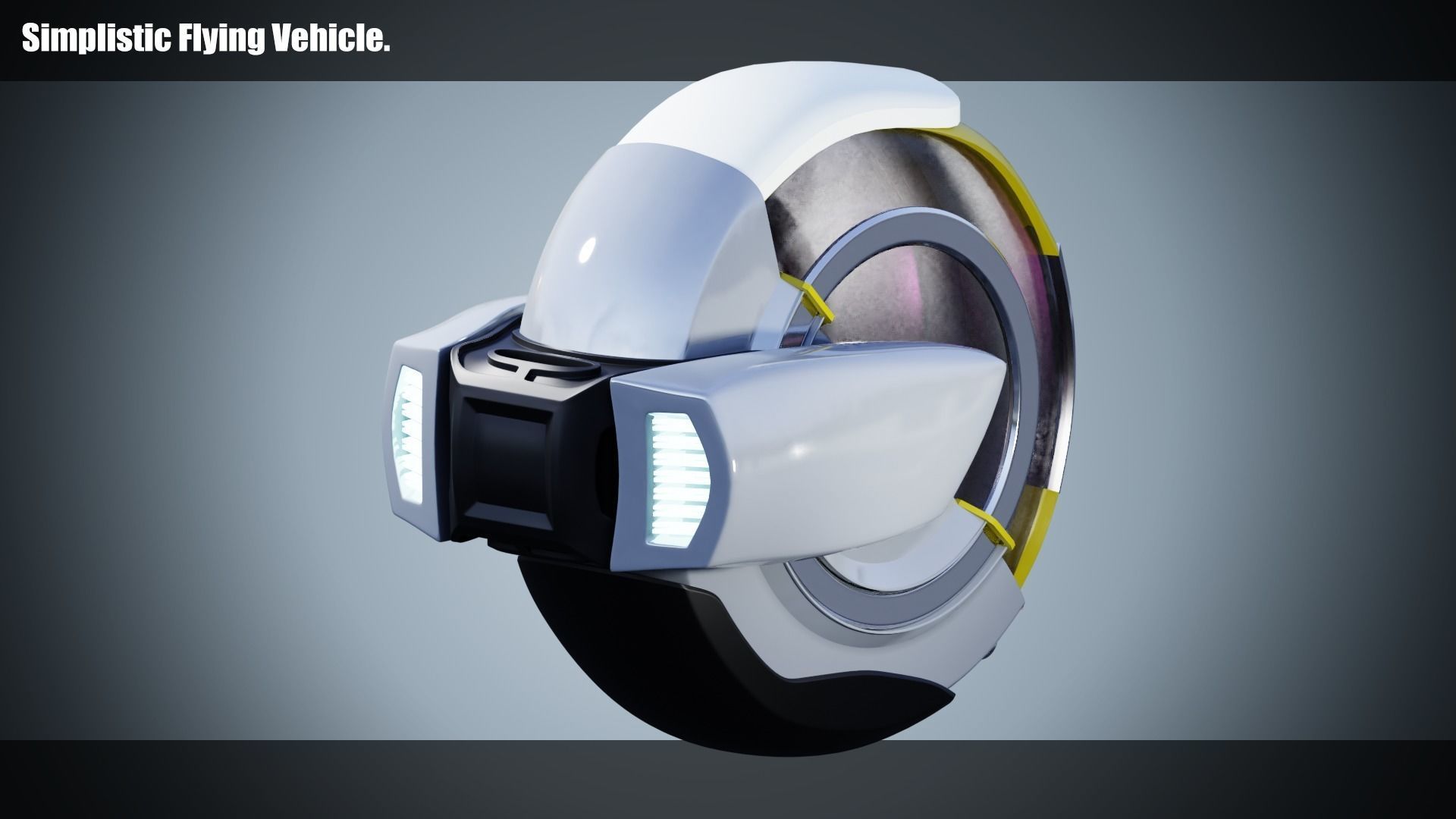 Futuristic Roads Plus Flying Cars 3D Model Collection_38