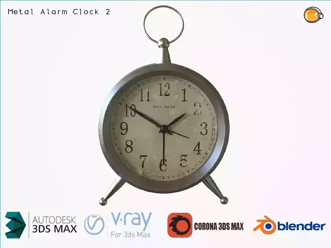 Metal Alarm clock Table Clock Tabletop Clock Mantel Clock