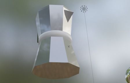 cafetera coffee maker in game 3D model_3