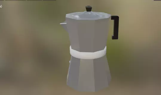 cafetera coffee maker in game 3D model_0