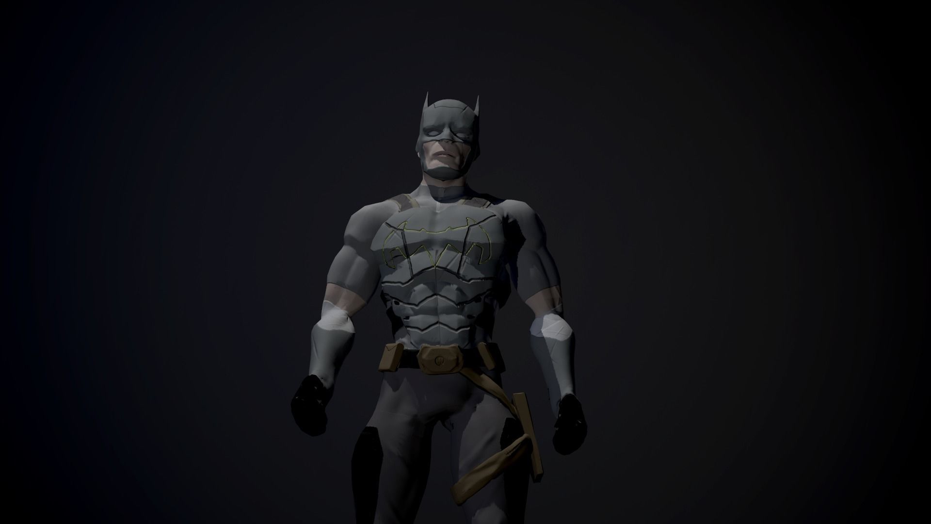 Batman of Desert Low-poly 3D model_6
