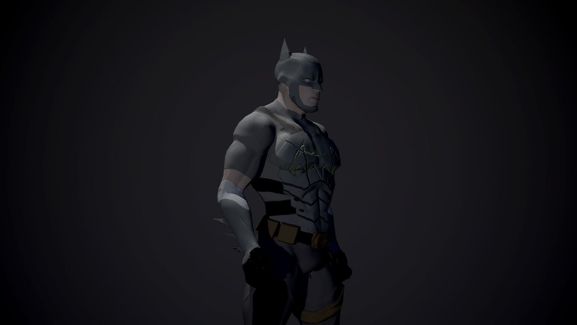 Batman of Desert Low-poly 3D model_5
