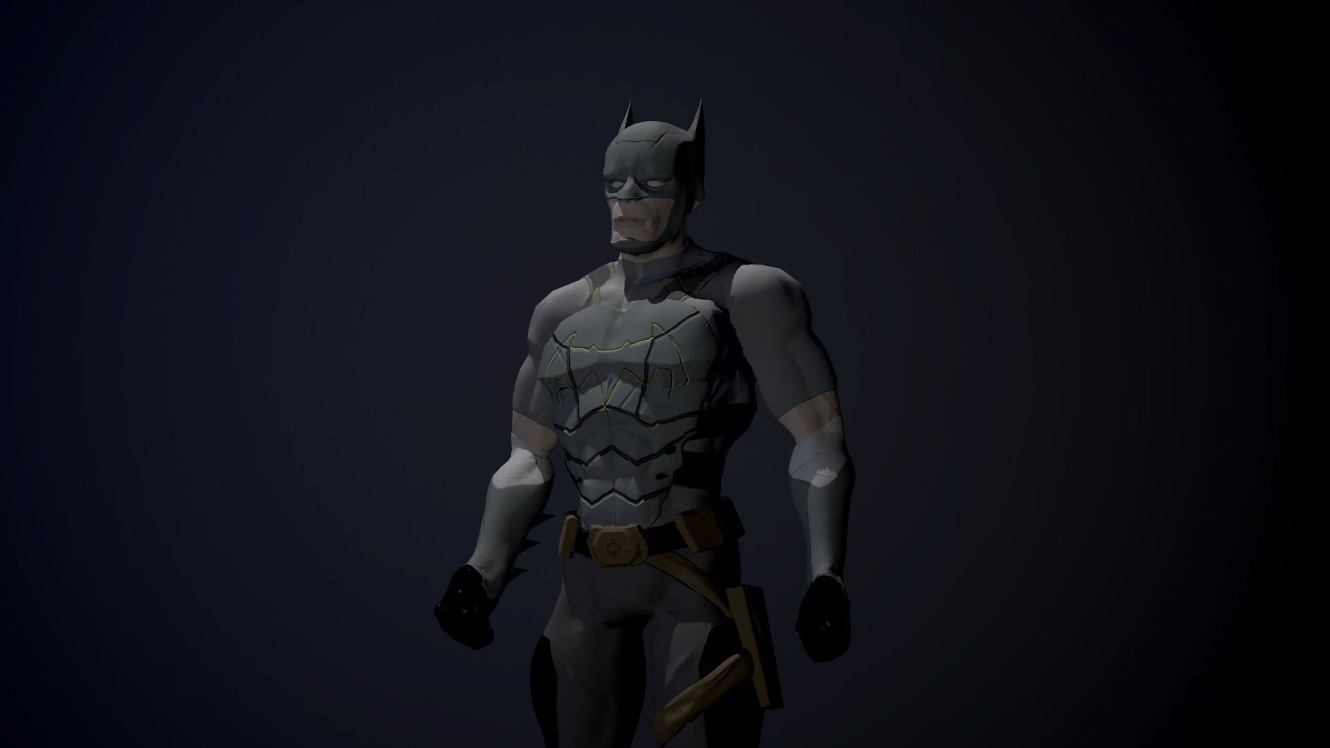 Batman of Desert Low-poly 3D model_4