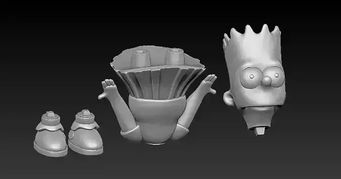 Bart Simpson in Skirt 3D print model