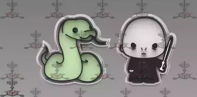 cookie cutter Nagini and Voldemort