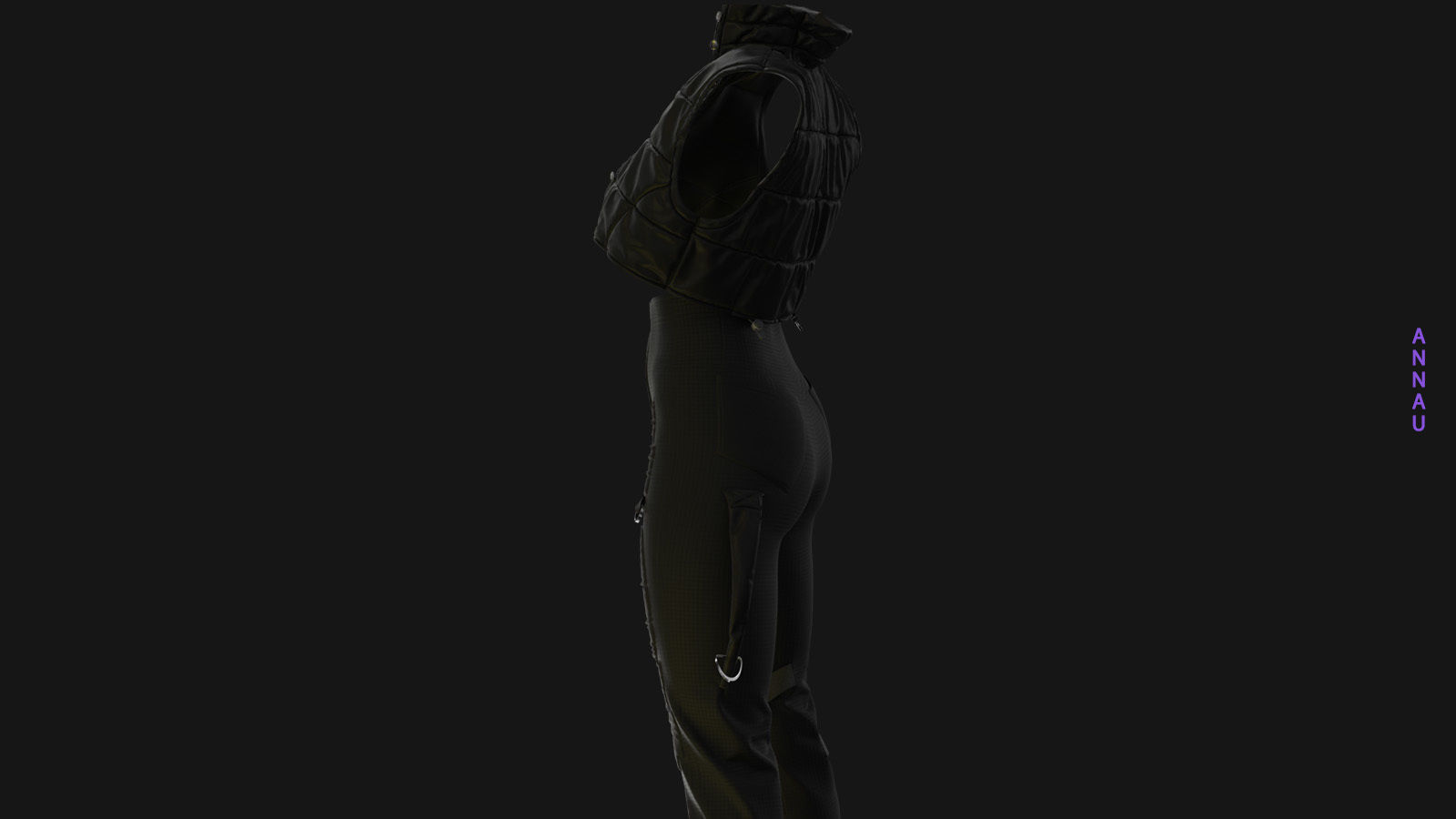 GENESIS 8 VEST PANTS SET OF THREE 3D MODELS 3D model_2