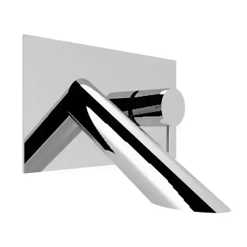 Faucet chrome bathroom 3D model