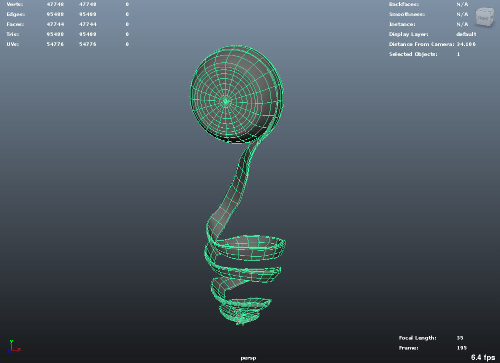 Orange peel 3D model 3D model_1