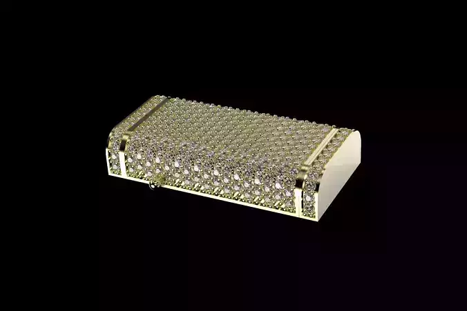 17mm Cuban Link Lock Large Version 3 Parts 3D print model