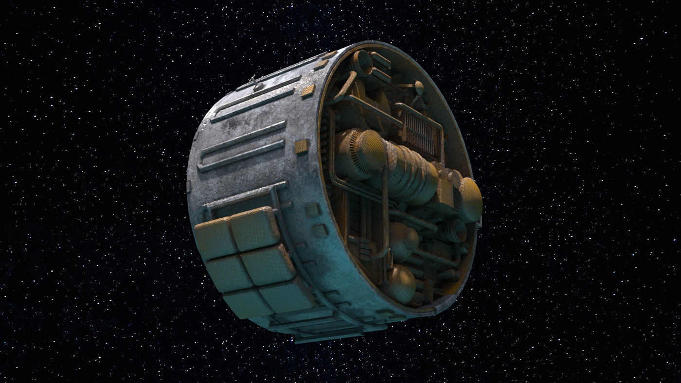 Space Module 008 3D model_5