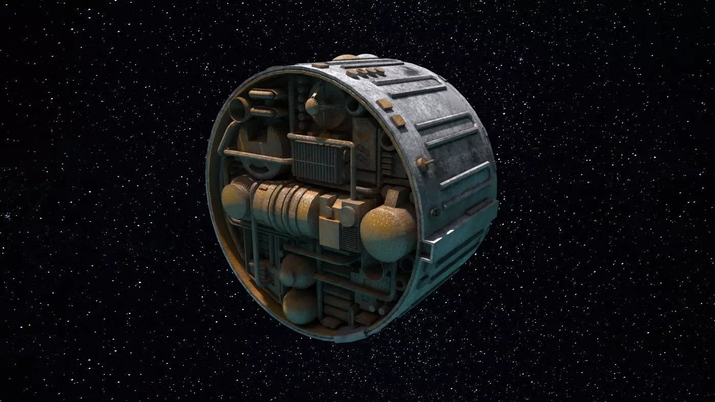 Space Module 008 3D model_0