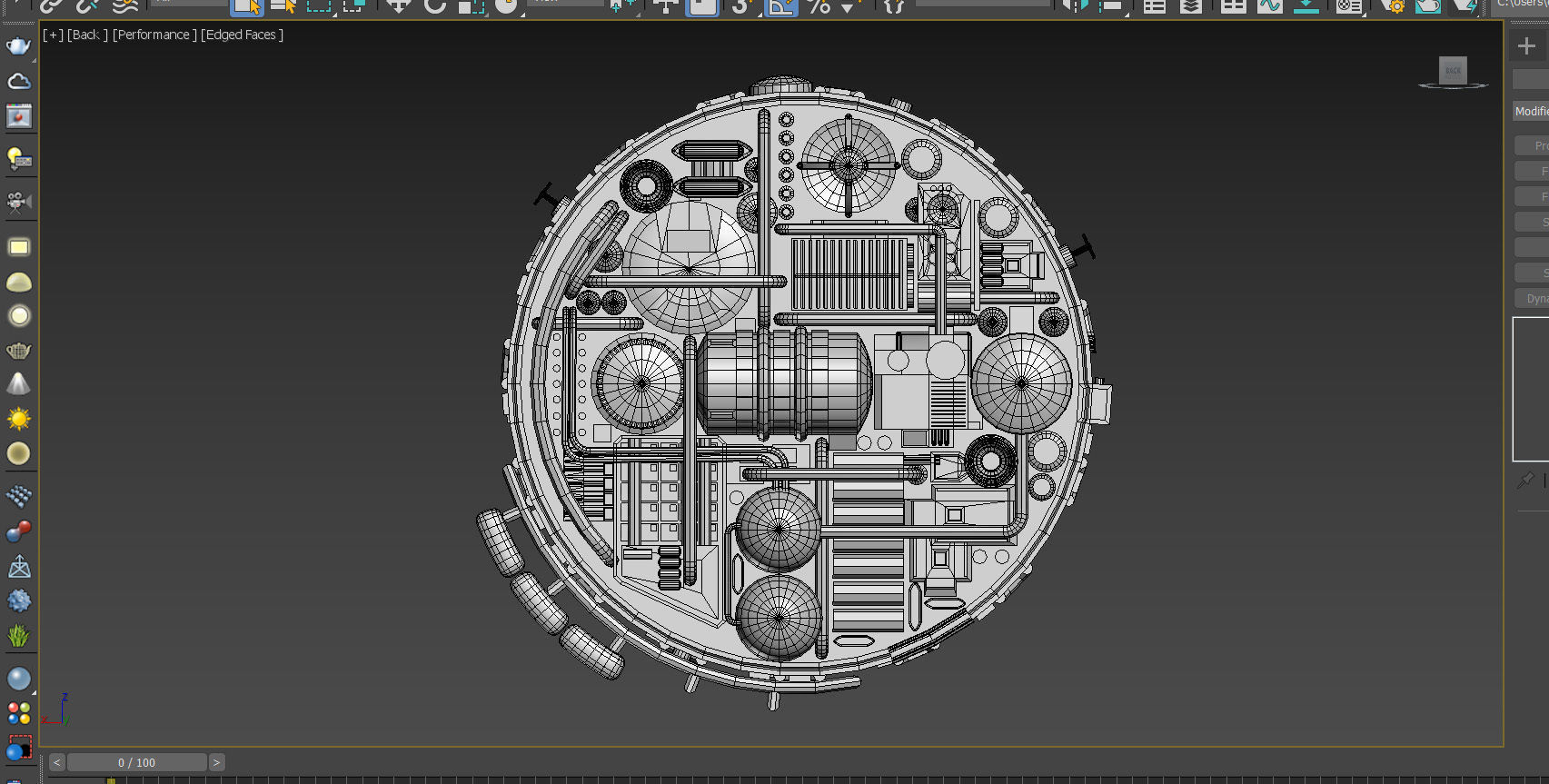 Space Module 008 3D model_8