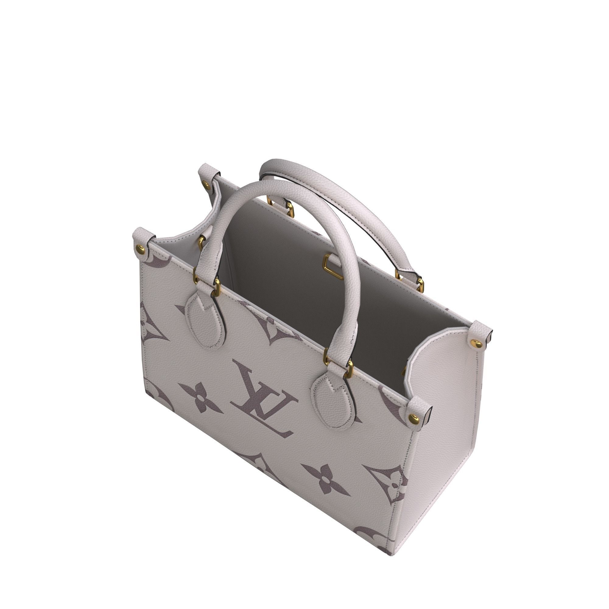 bag-LouisVuitton louis vuitton monogram tote bag Low-poly 3D model_10