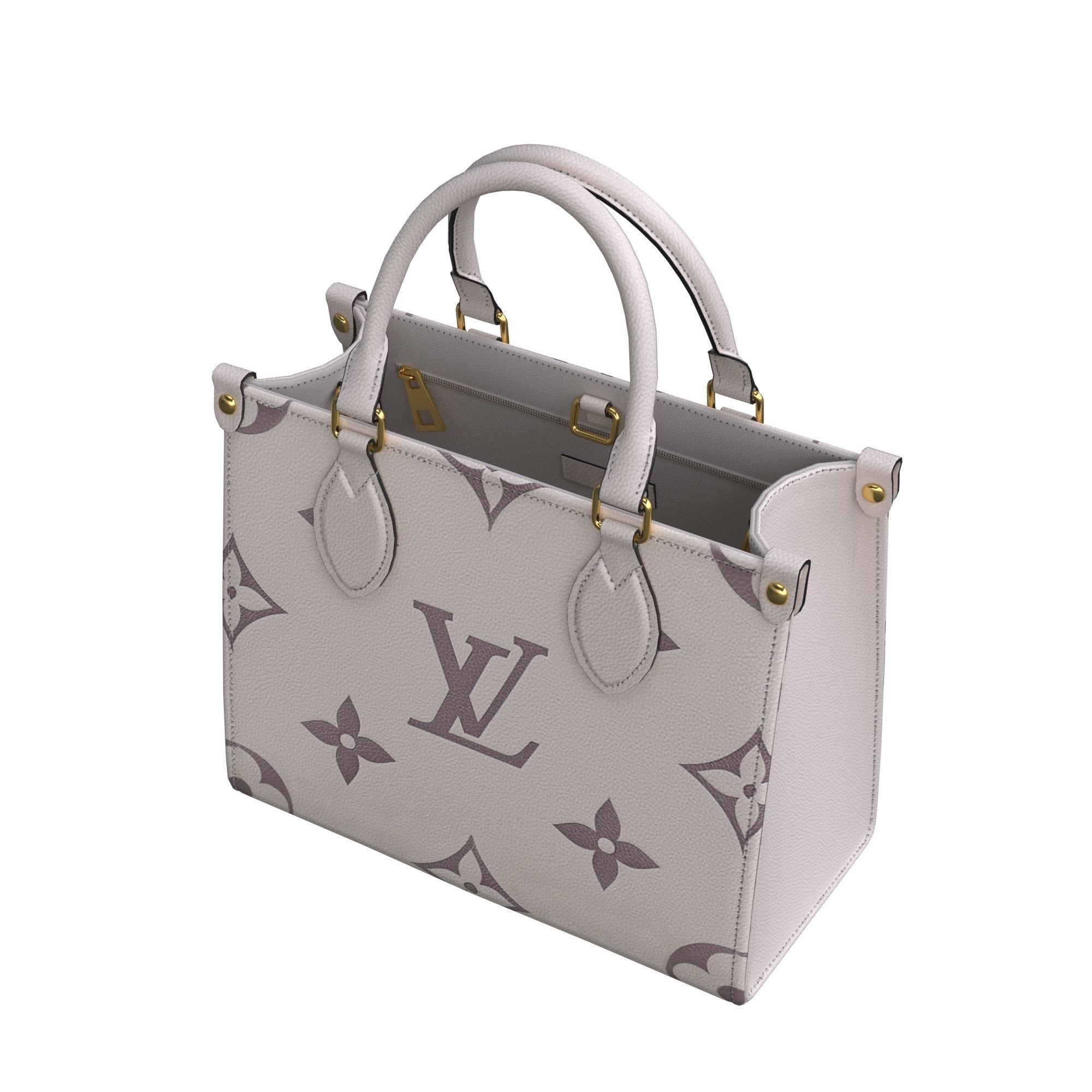 bag-LouisVuitton louis vuitton monogram tote bag Low-poly 3D model_13