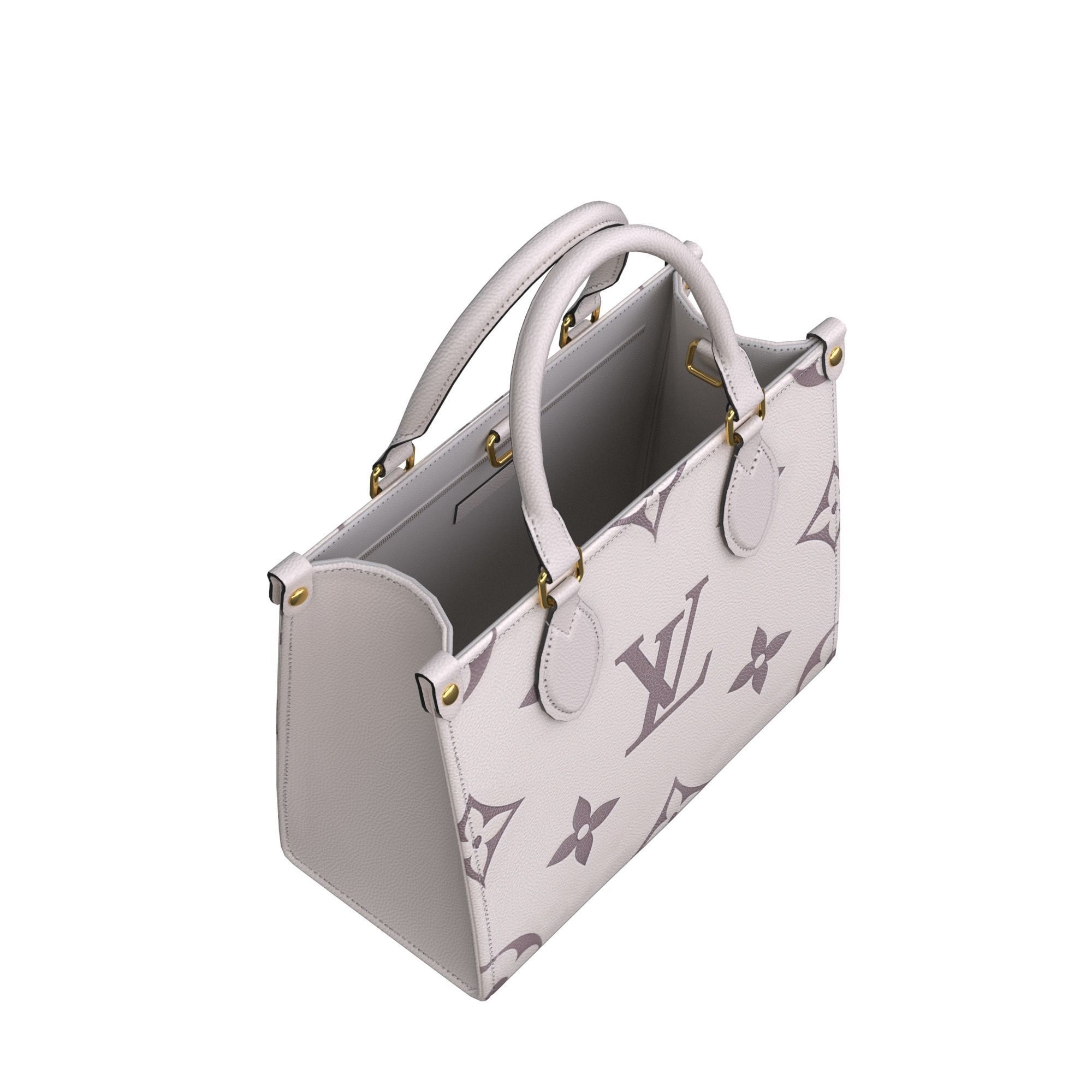 bag-LouisVuitton louis vuitton monogram tote bag Low-poly 3D model_11