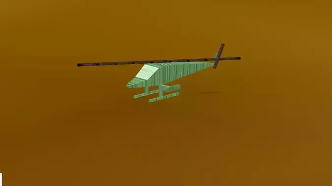 Game ready  fighter chopper This chopper is game ready 3D model