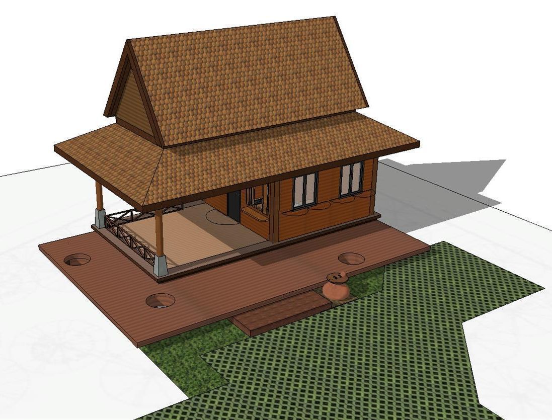 Tropical pavilion version 2 3D model_4