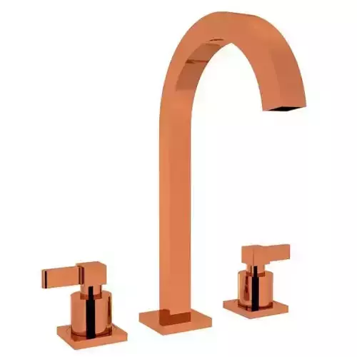 Faucet copper bathroom with two handles
