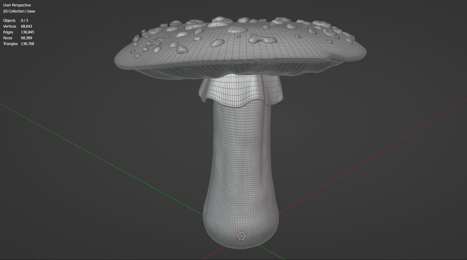 Mushroom 3D model_4
