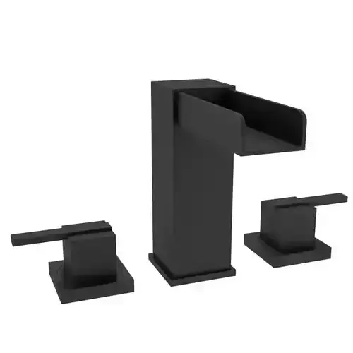 Faucet bathroom with two handles