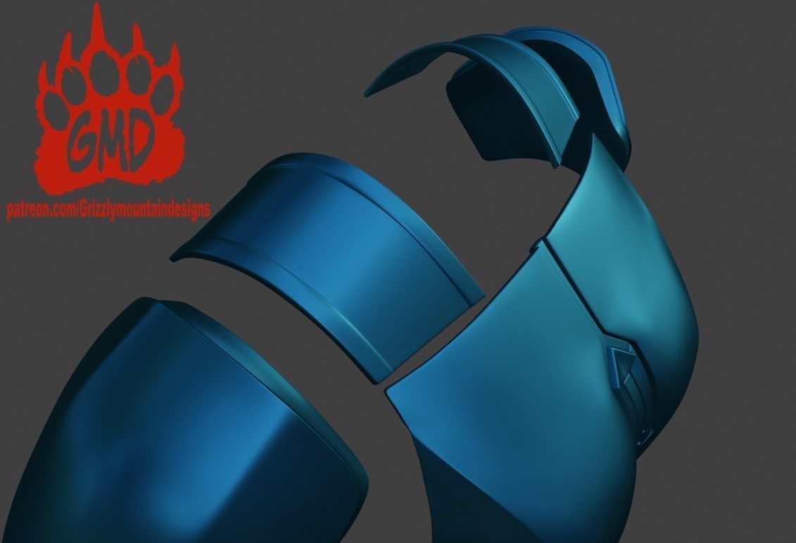 Bo-Katan The mandalorian armor partial kit and helmet 3D print model_14