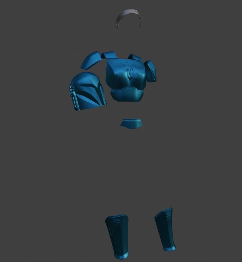 Bo-Katan The mandalorian armor partial kit and helmet 3D print model_45