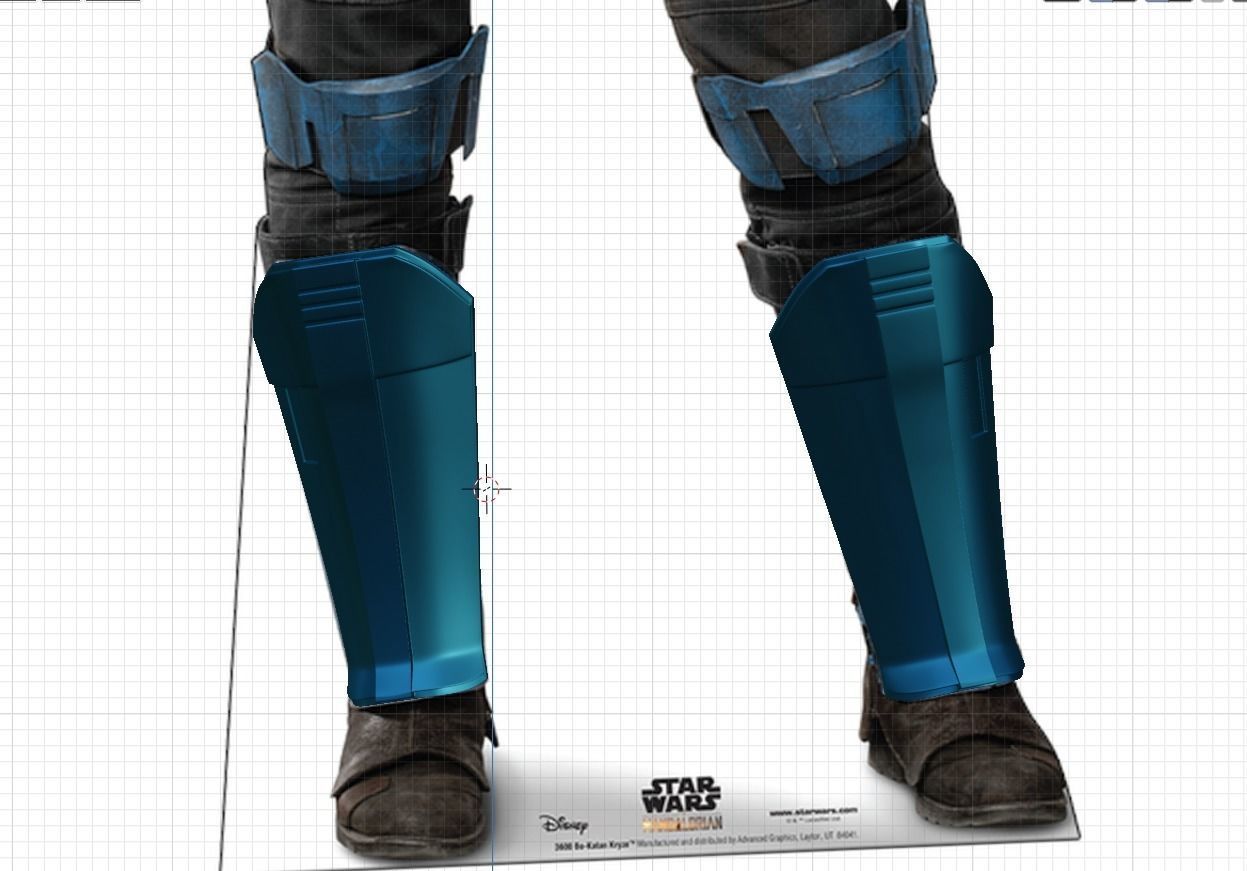 Bo-Katan The mandalorian armor partial kit and helmet 3D print model_44