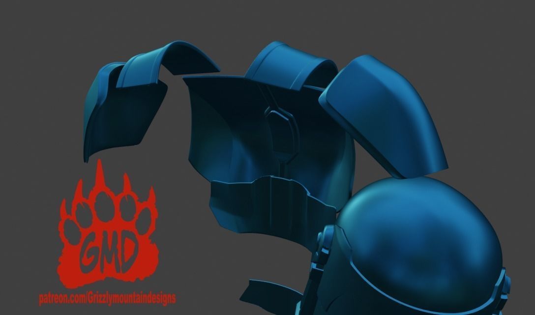 Bo-Katan The mandalorian armor partial kit and helmet 3D print model_16