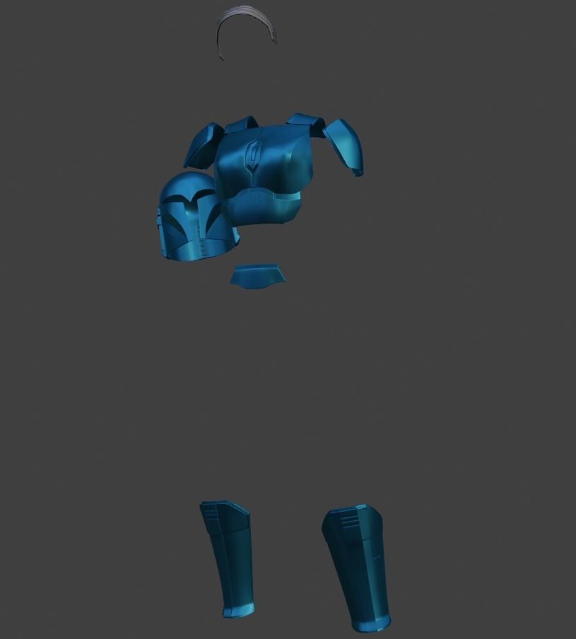 Bo-Katan The mandalorian armor partial kit and helmet 3D print model_2