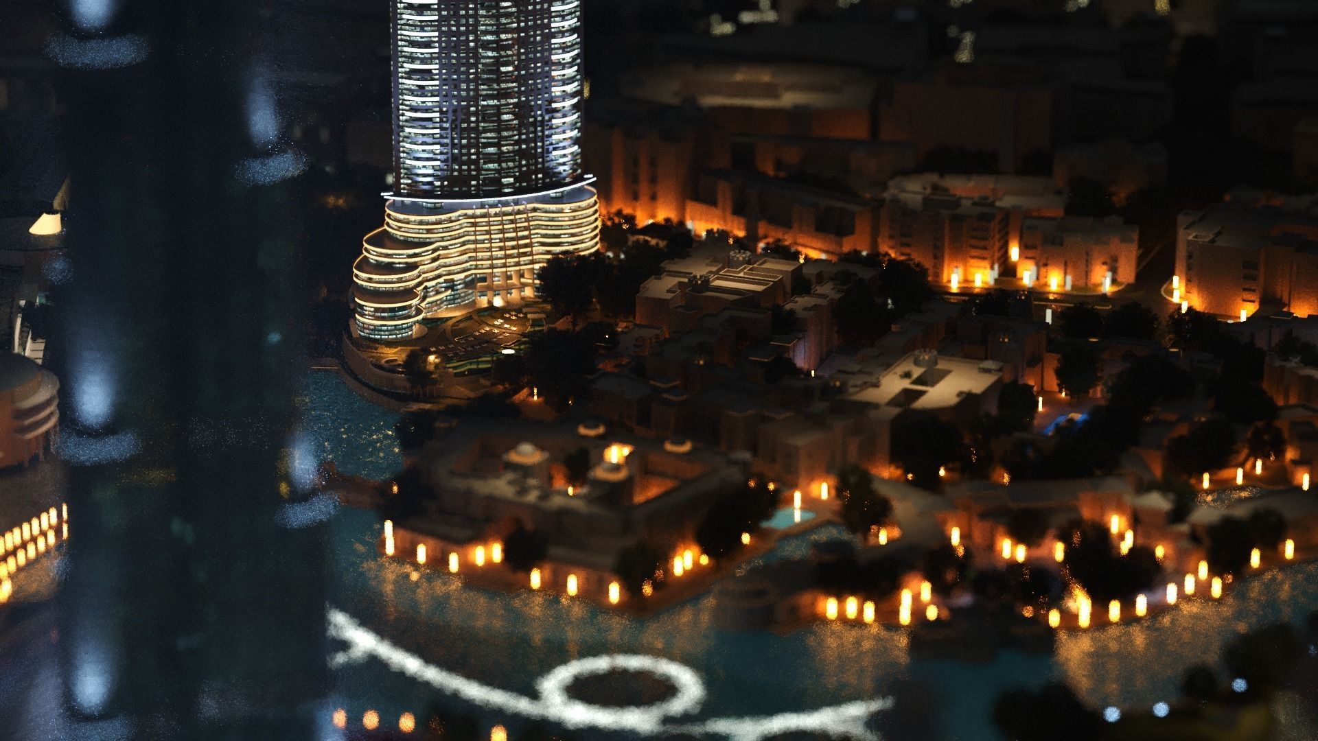 Dubai downtown - detailed with lighting setup 3D model_6