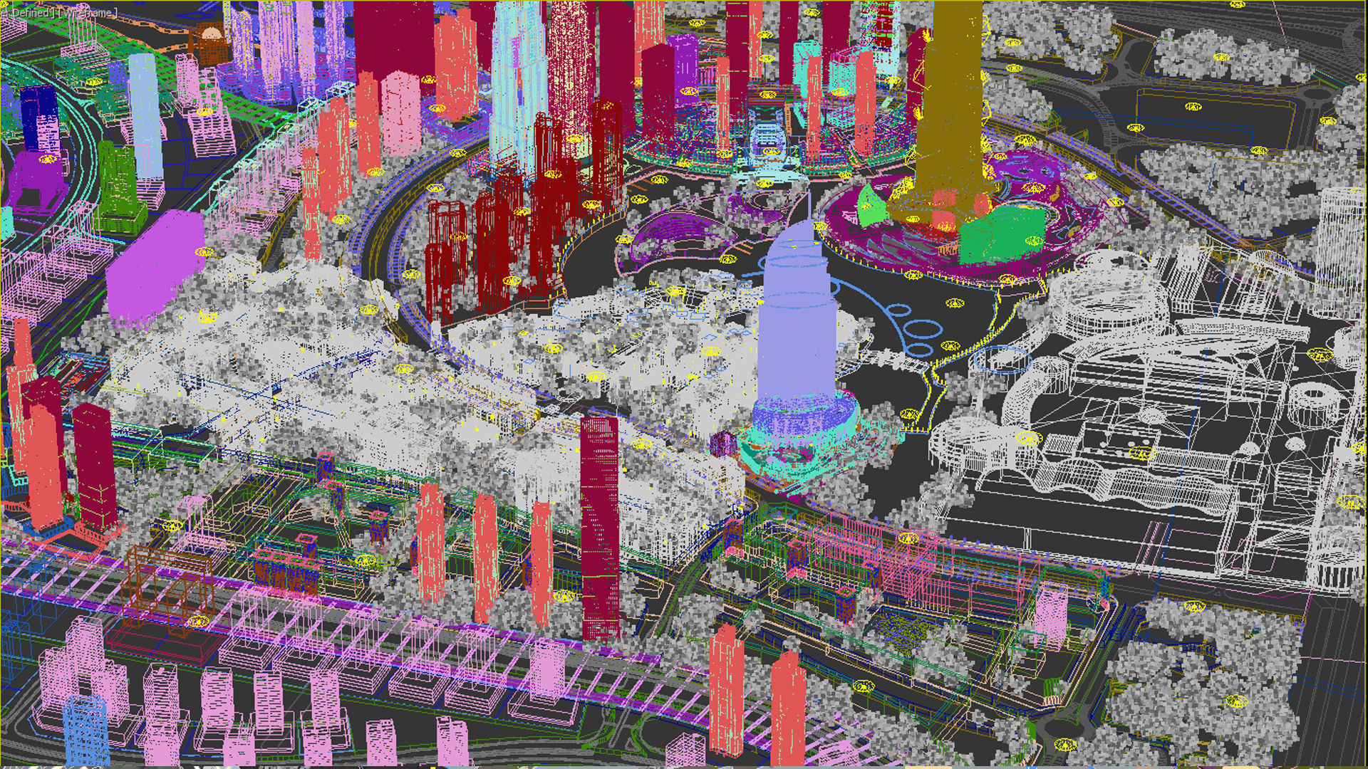 Dubai downtown - detailed with lighting setup 3D model_12