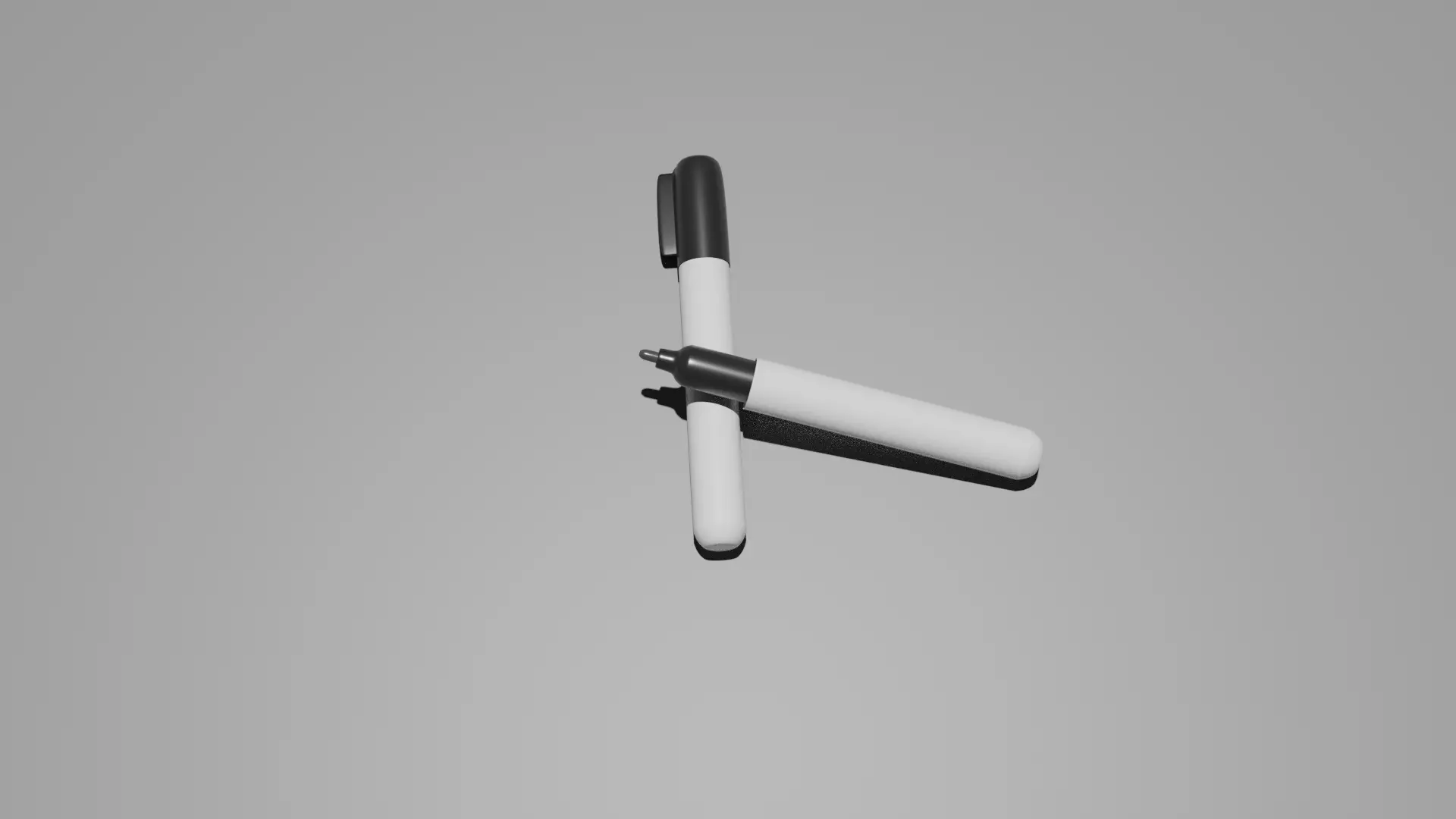 A simple marker Low-poly 3D model