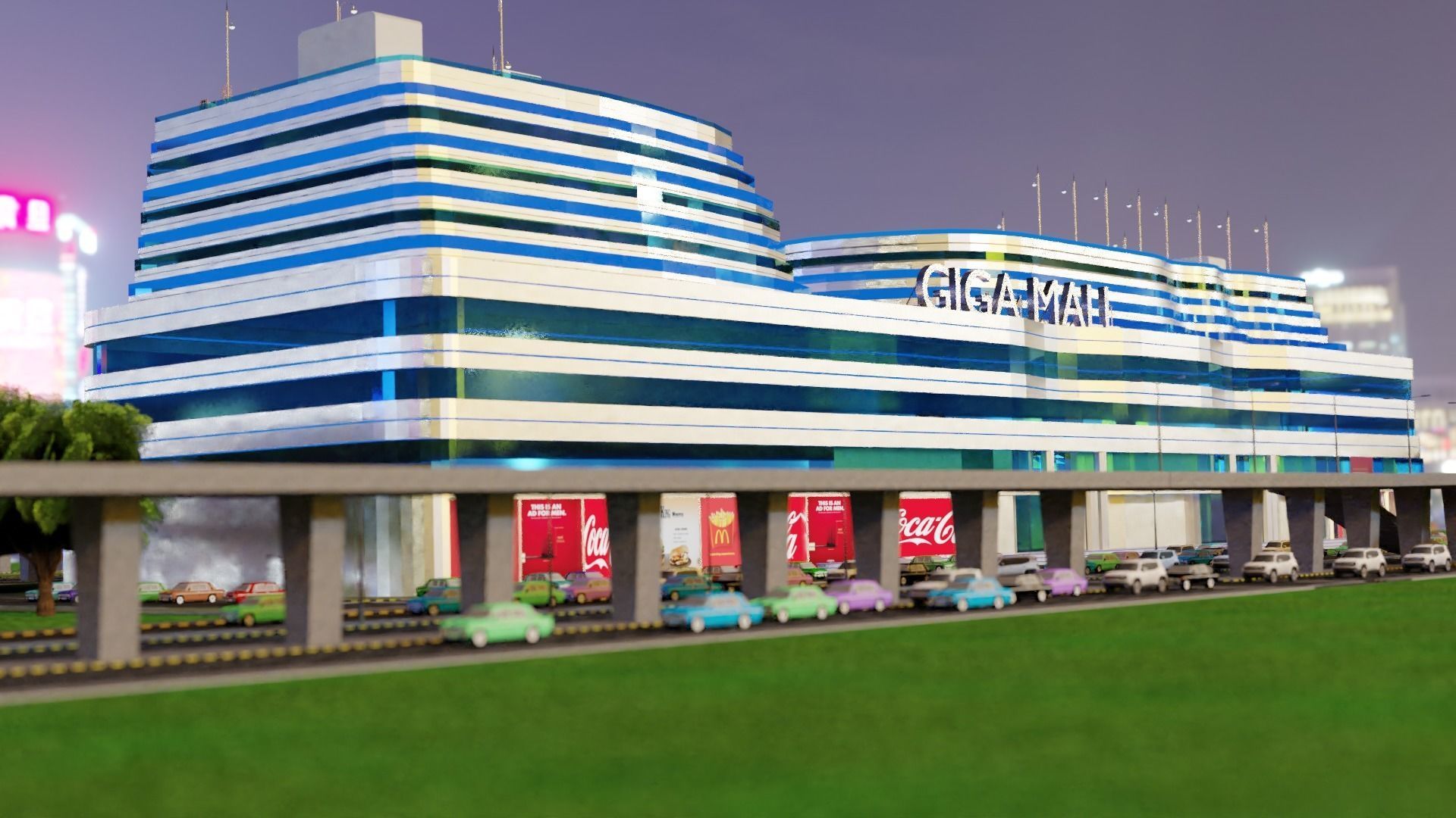 Mall Exterior Free 3D model_6