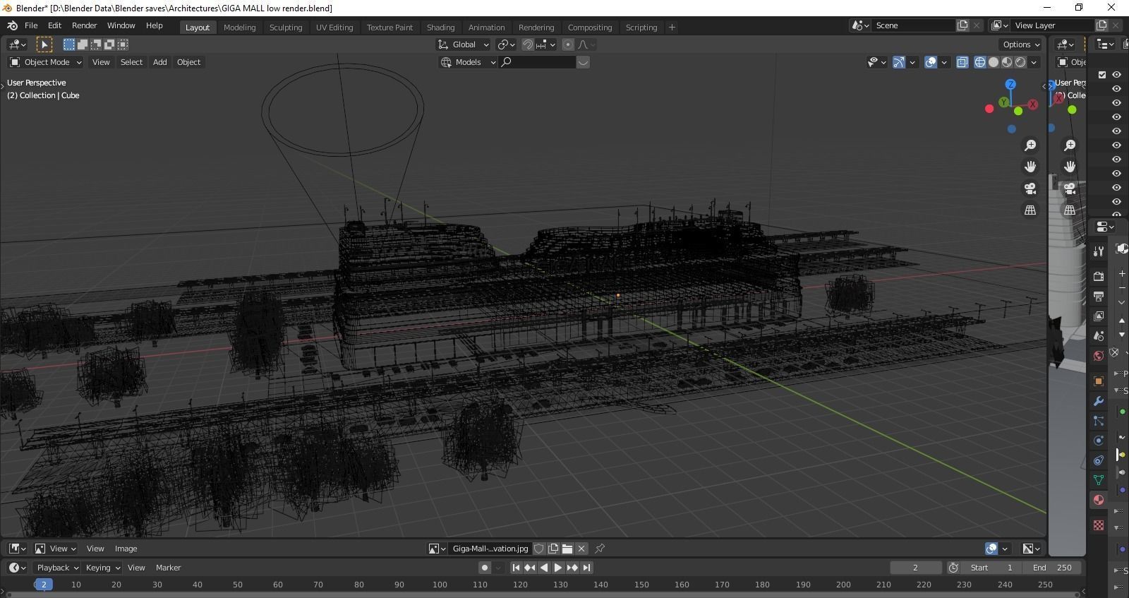 Mall Exterior Free 3D model_1