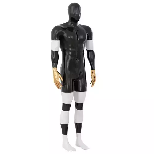 Male sports mannequin black with white color 116