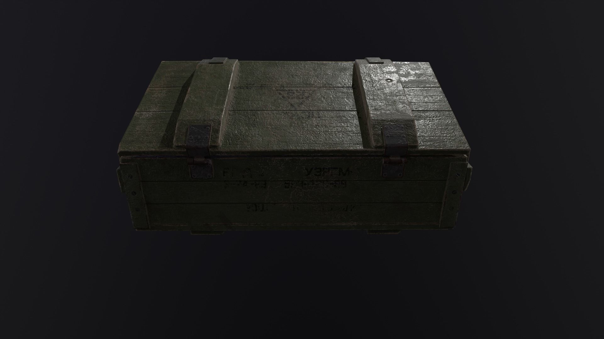 ammunition box Low-poly 3D model_6