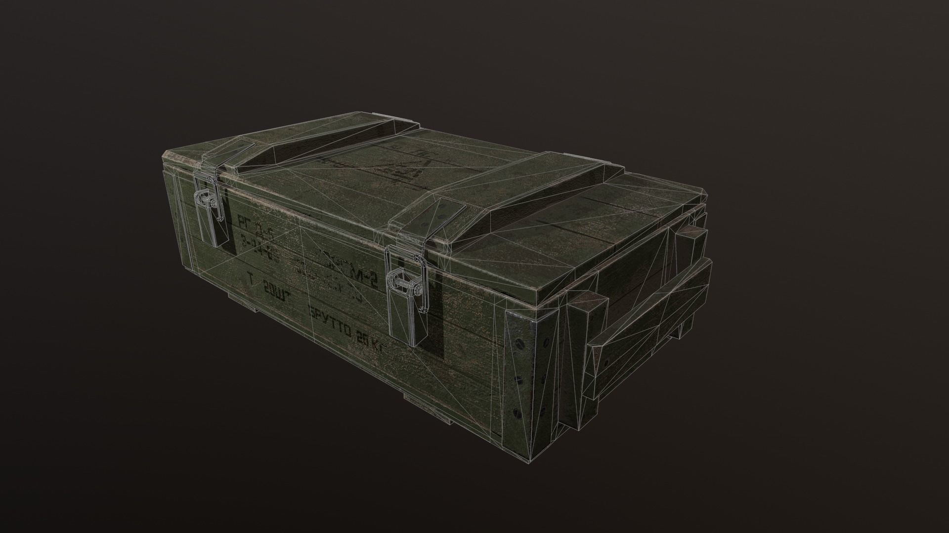 ammunition box Low-poly 3D model_10