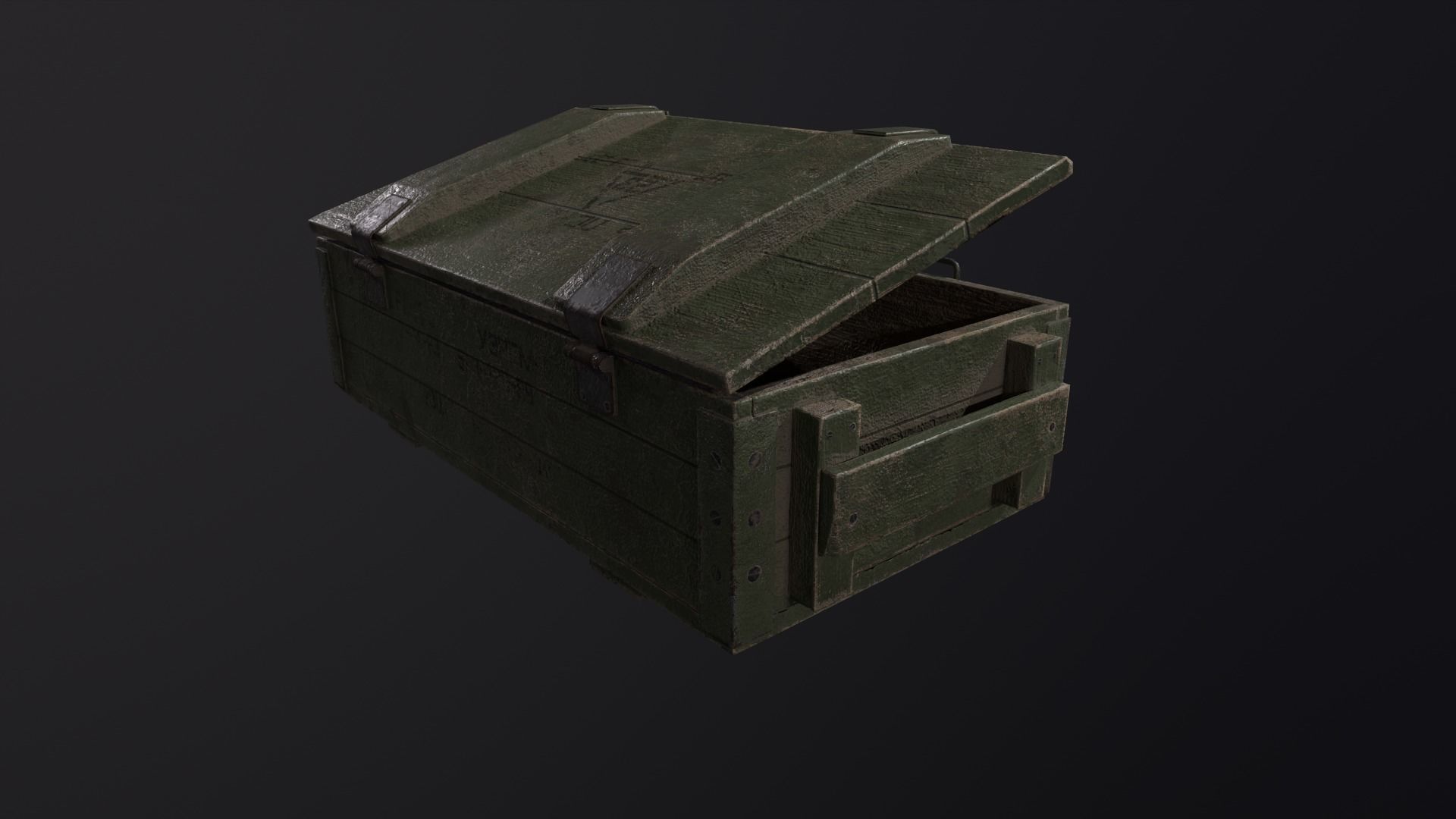 ammunition box Low-poly 3D model_5