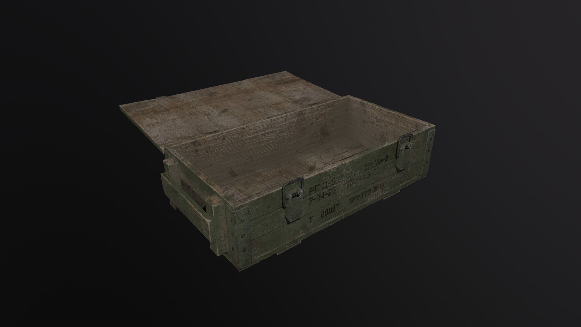 ammunition box Low-poly 3D model_7