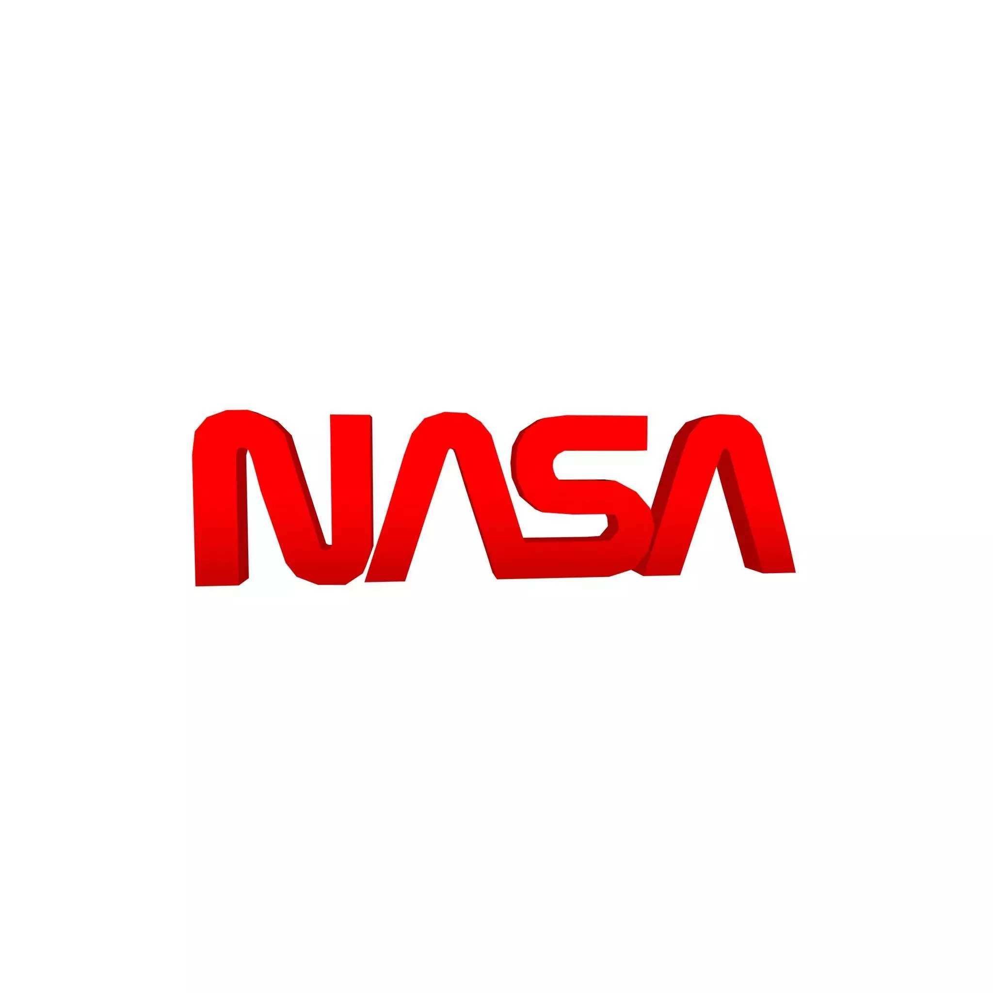 NASA 1975 Logo v1 002 Free low-poly 3D model_0