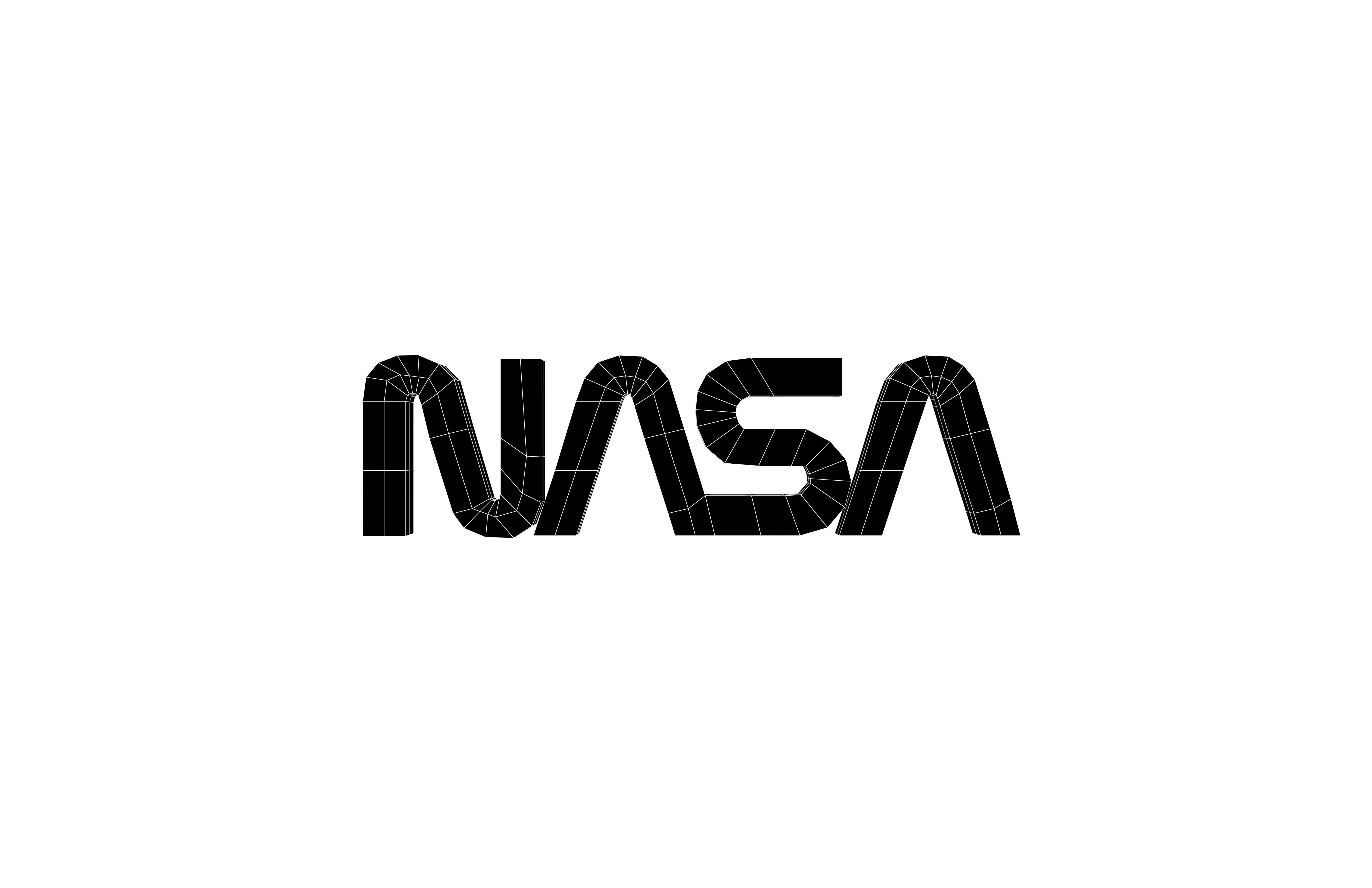 NASA 1975 Logo v1 002 Free low-poly 3D model_5