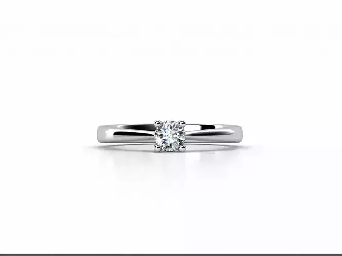 ZDR055 solitaire diamond ring gold