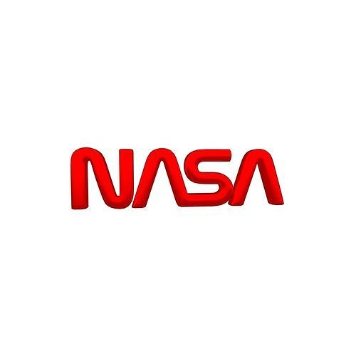 NASA 1975 Logo v2 002 Free low-poly 3D model