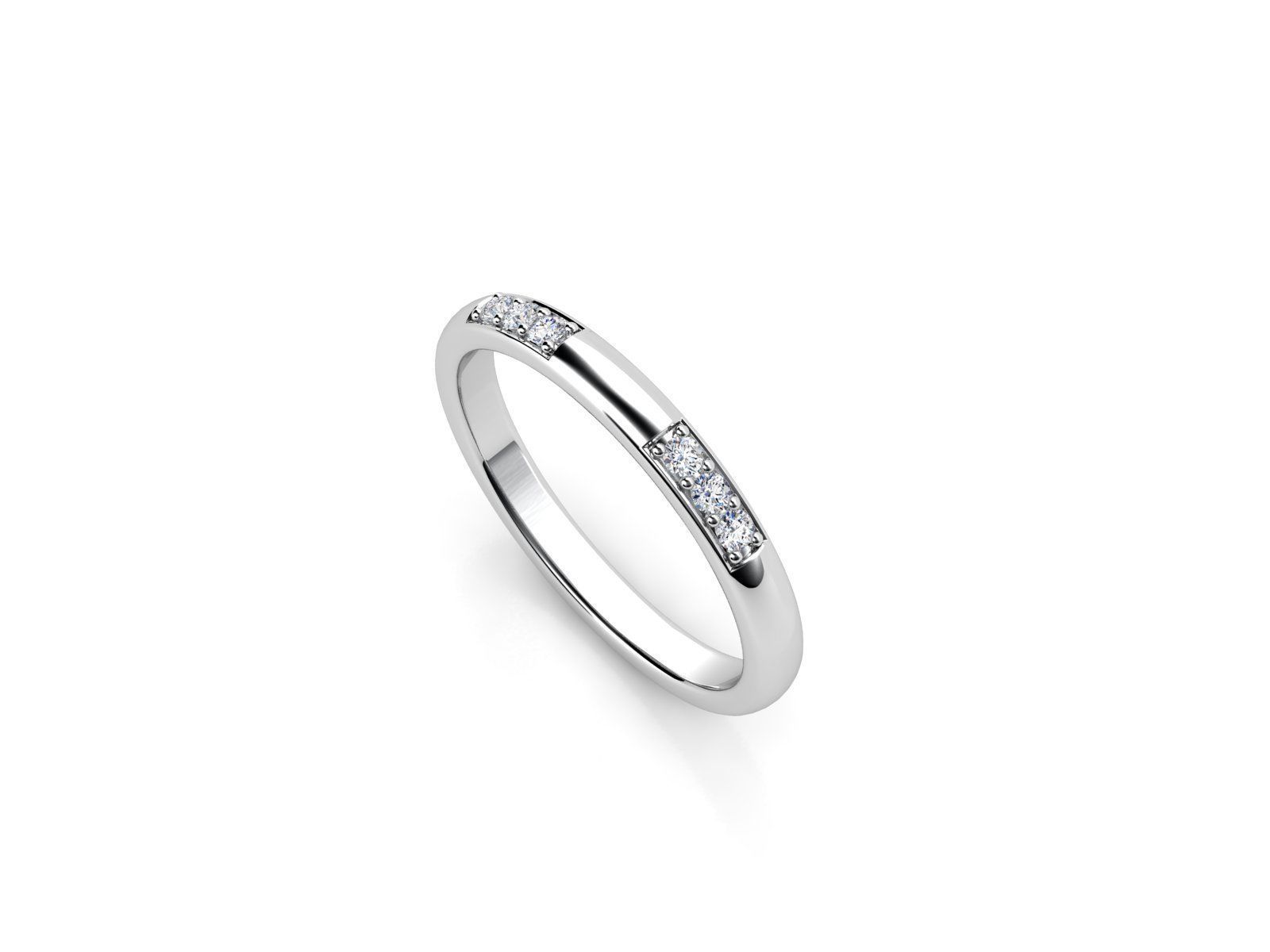 ZDR057 diamond eternity ring gold 3D print model_1